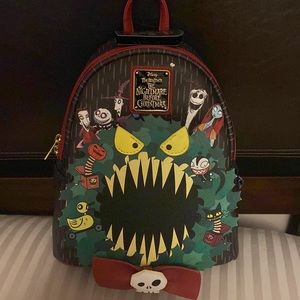 Loungefly nightmare before Christmas wreath book-bag - xnbc wreath mini bkpk